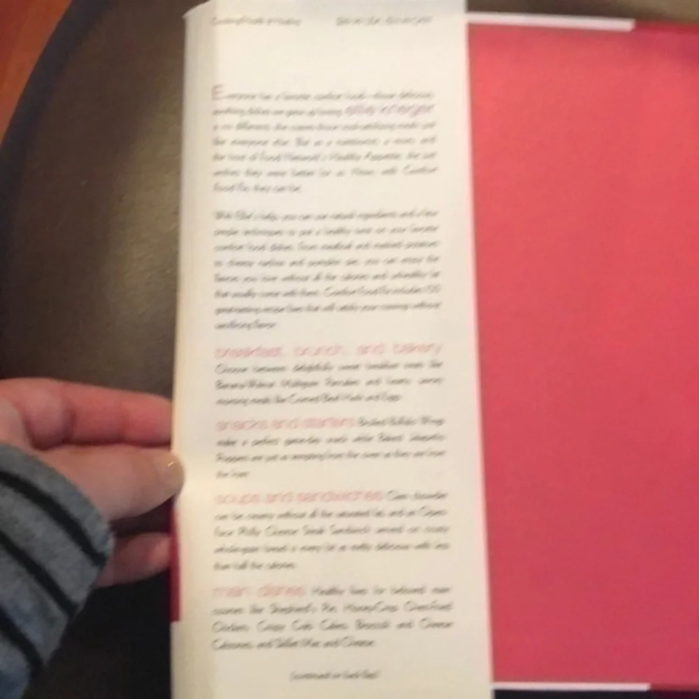 Ellie Krieger Comfort food fix, cook book.